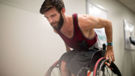 An active wheelchair user.