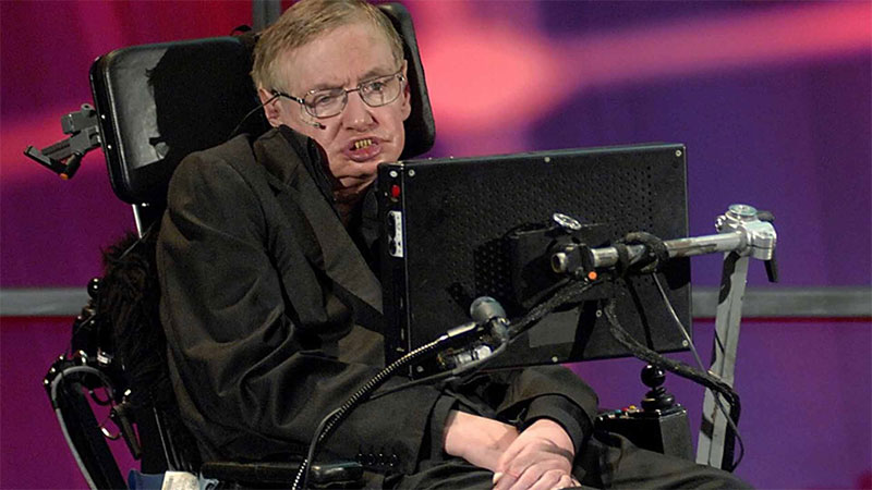 Fotografia di Stephen Hawking