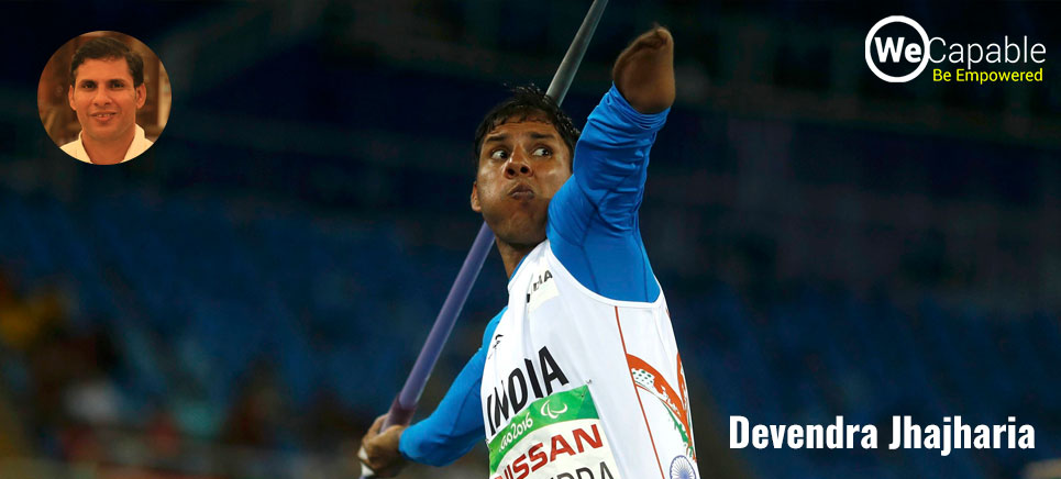 devendra jhajharia is a famous indian paralympian