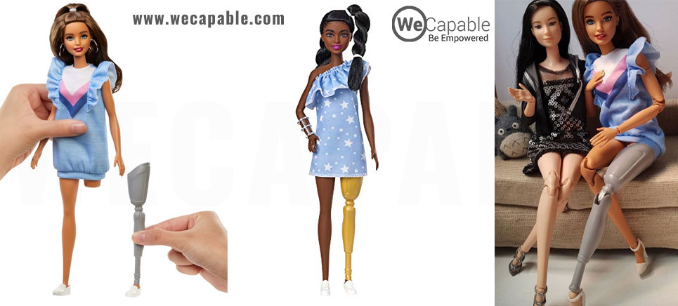 barbie dolls with prosthetic leg