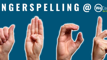 fingerspelling at wecapable