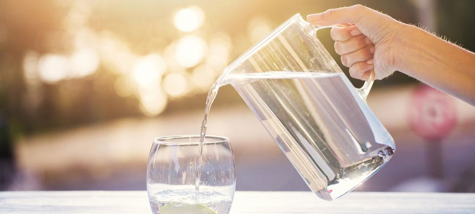 drinking plenty of water keeps you hydrated and healthy