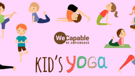 illustration of yoga for children with special needs