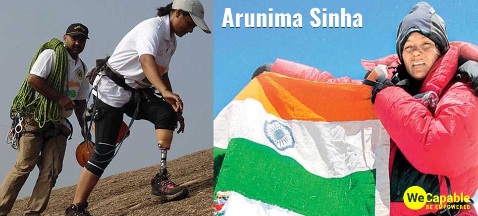 arunima sinha is an Indian mountain climber