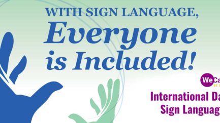 banner image for international day of sign languages