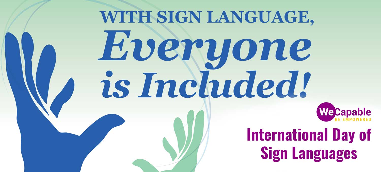 banner image for international day of sign languages