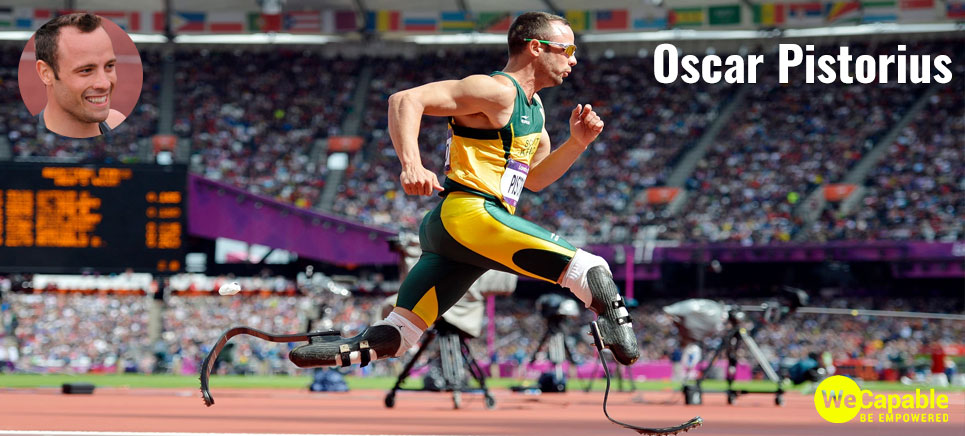 Photograph of Oscar Pistorius also known as the blade runner