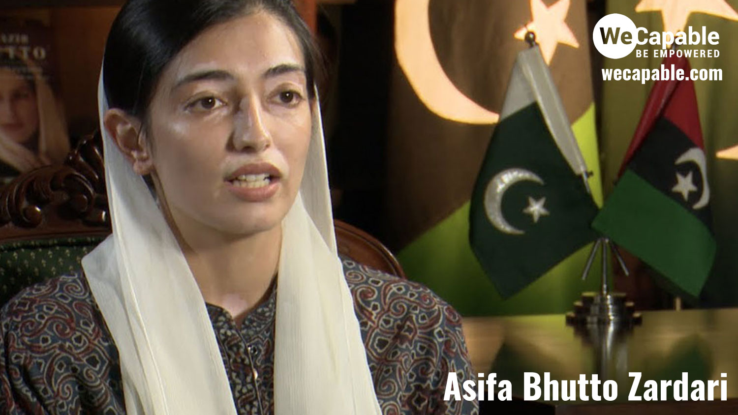 photograph of asifa bhutto zardari