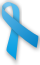 light blue awareness ribbon