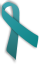 Teal awareness ribbon