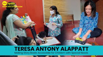 teresa alappatt designs accessible books at chetana charitable trust